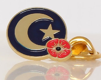thumbnail image 2 of Koran Four Qul Suras Allah Stainless Steel Brooch Islam Muslim Pink Turkish Evil Eye Baby Pin 2 of 9