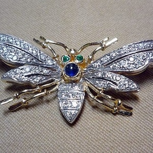 925 Sterling Silver Butterfly Brooch Made In India