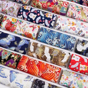 Japanese Fabric, Pure Cotton Fabric, Vintage Fabric, Printed Fabric, Wave Fabric, Sewing Fabric, Home Decor Fabric, By The Half Yard