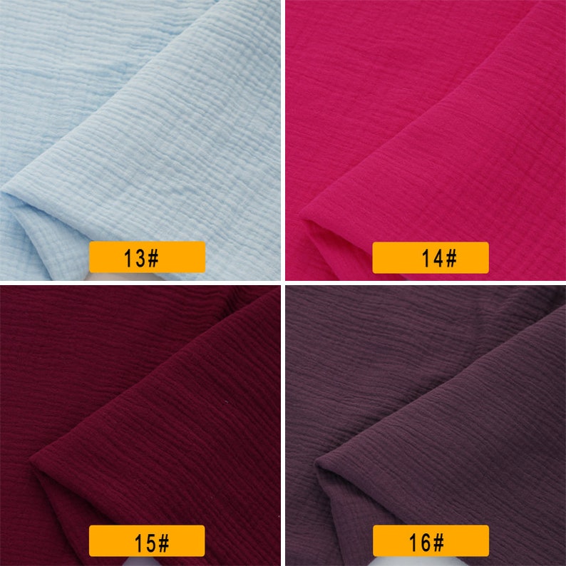 Gauze Cotton Fabric Double Gauze Fabric Pure Cotton Double Etsy