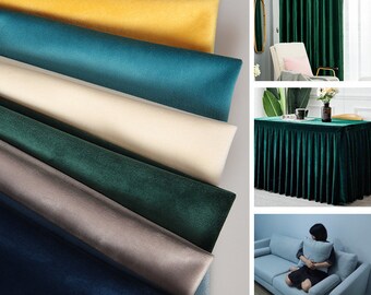 Velvet Fabric, Soft Fabric, Polyester Velvet, Curtain Fabric, Apparel Fabric, Upholstery Fabric, By The Half Yard