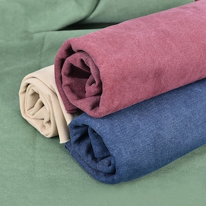 Washed Canvas Fabric, 16oz Canvas Fabric, Cotton Canvas Fabric, Thick Canvas Fabric, Vintage Canvas, By the Half Yard
