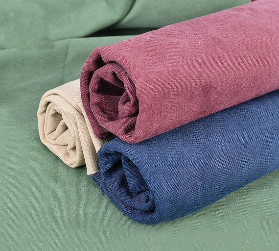 Washed Canvas Fabric 16oz Canvas Fabric Cotton Canvas Etsy Australia