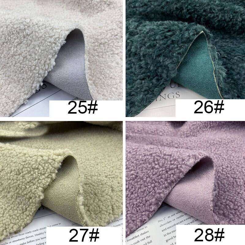 Bonded Sherpa Fabric Faux Suede Fabric Lamb Wool Fabric Etsy
