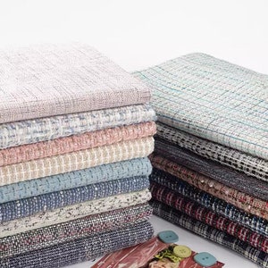 Tweed Fabric, Boucle Fabric, Fashion Tweed Fabric, Coat Dress Fabric, Vintage Tweed Fabric, Tweed Boucle Fabric, By the Half Yard