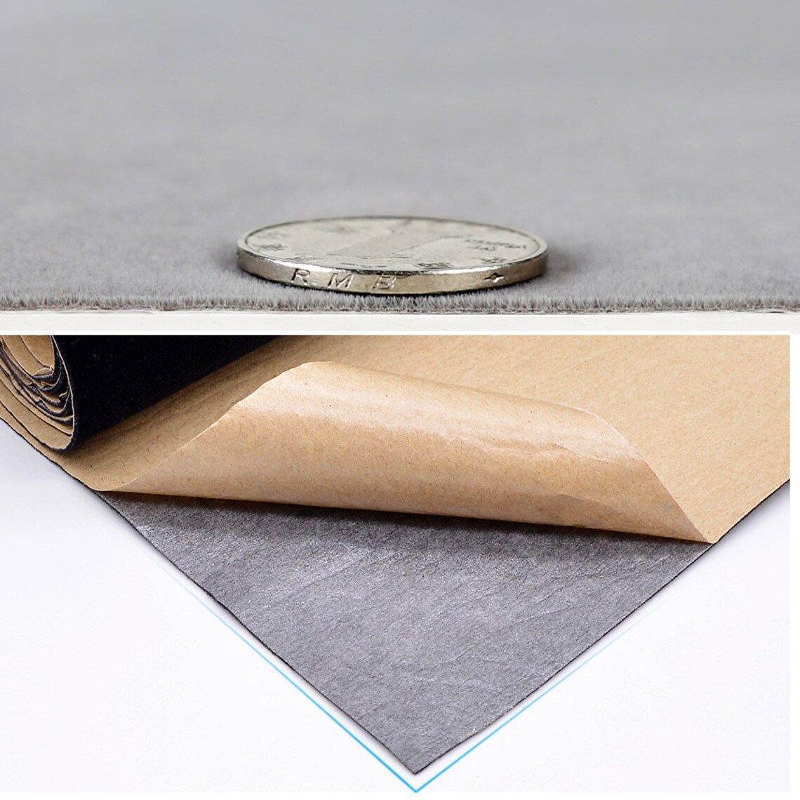 Zelfklevende Microvezel Folie - Suède Look Voor Auto Interieur (400x140 Cm, Grijs)