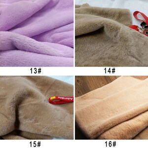 Faux Fur Fabirc, Minky Fur Fabric, Faux Rabbit Fur, Fursuit Material, Polar Faux Fur, Apparel Fabric, By The Half Yard image 6