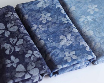 Blue Stretch Denim Fabric, Washed Denim Fabric, Cotton Denim, Jacquard Denim Fabric, Soft  Denim, Jeans Fabric, By The Half Yard