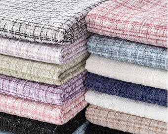 Tweed Fabric, Boucle Fabric, Woven Fabric, Fashion Tweed Fabric, Coat Dress Fabric, Vintage Tweed Fabric, By the Half Yard