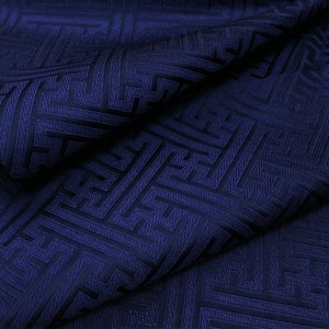 Brocade Fabric, Jacquard Fabric, Blue Color Fabric, Wedding Dress Fabric, Apparel Fabric, Pillow Fabric, By the Half Yard