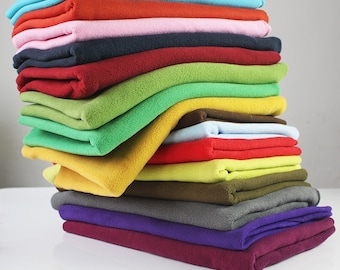 Tissu polaire, Tissu pour sweat à capuche, Matériau anti-boulochage, Tissu super doux, Tissu pour vêtements, Tissu pour poupées, 1 mètre