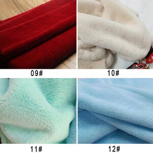 Faux Fur Fabirc, Minky Fur Fabric, Faux Rabbit Fur, Fursuit Material, Polar Faux Fur, Apparel Fabric, By The Half Yard image 5