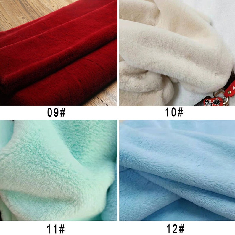 Faux Fur Fabirc, Minky Fur Fabric, Faux Rabbit Fur, Fursuit Material, Polar Faux Fur, Apparel Fabric, By The Half Yard image 5