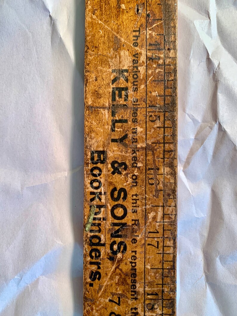 Vintage London Bookbinders Ruler 2 Feet Long Etsy