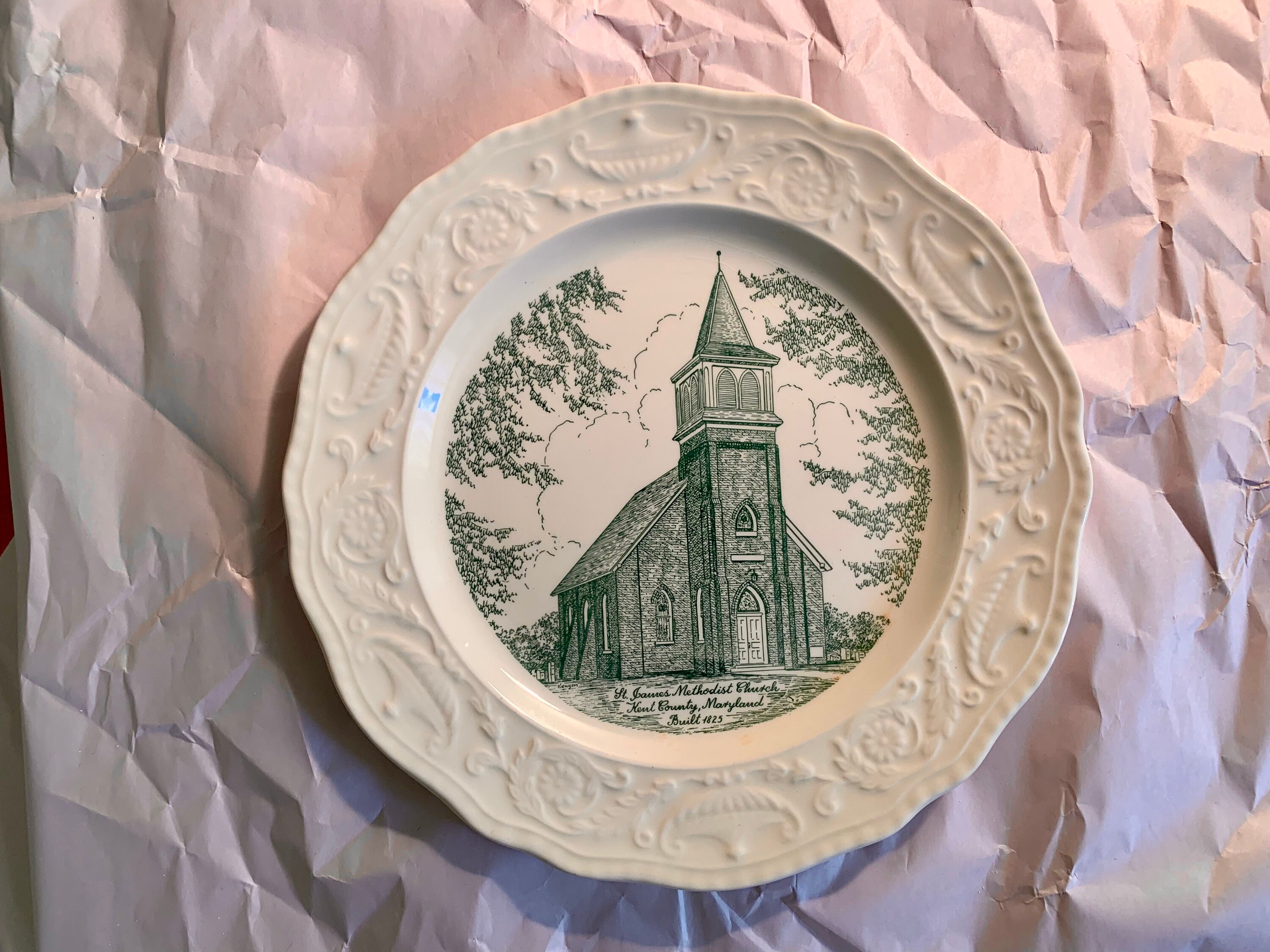 Vintage Illustrated Church Commemorative Plate St. James Etsy.de