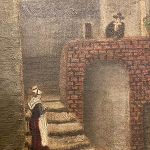 19th Century French Art. Oil on Canvas. Etsy