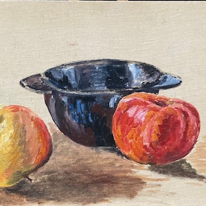 Vintage Ölgemälde. Stillleben. Nature morte.
