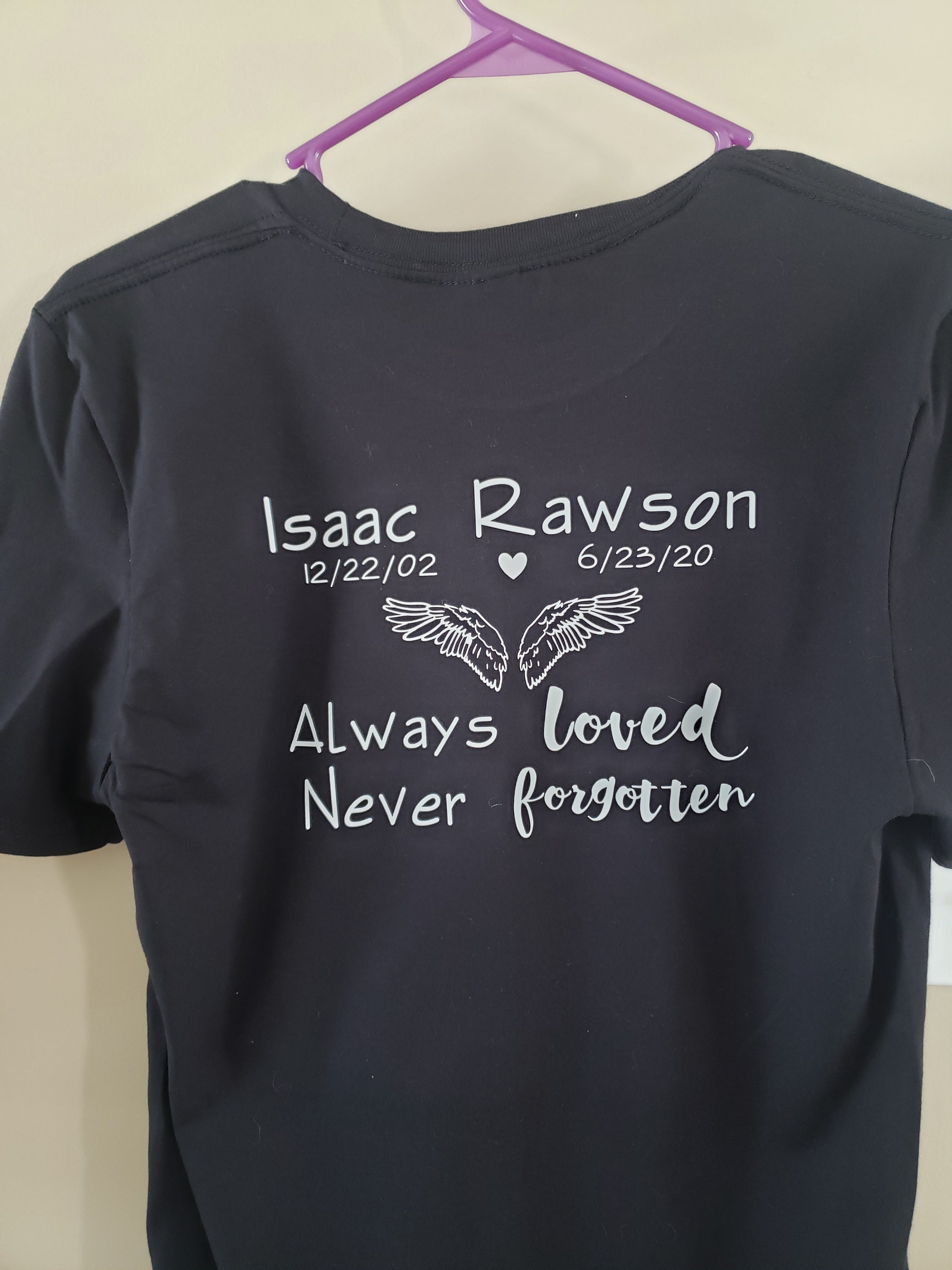 In Memory of your loved one T-shirt/or Isaac | Etsy