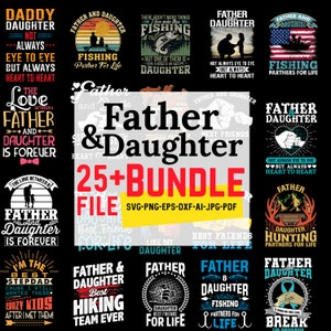Vater Tochter SVG, Bundle Svg, Papa Svg, Papa Svg, Papa Svg, Vatertag Svg, Vater svg, Plotterdatei für Cricut, Silhouette