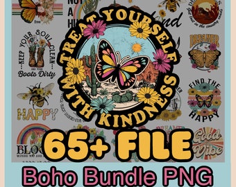 Boho PNG Clipart Bundle (Digital Download)