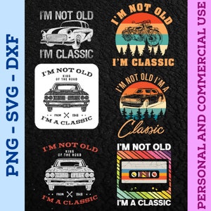 Grandpa Shirt, I&#39;m not Old I&#39;m a Classic Shirt, I&#39;m a classic, Funny Birthday Shirts, Grandfather Gift, Birthday Gift for Men, Classic Car