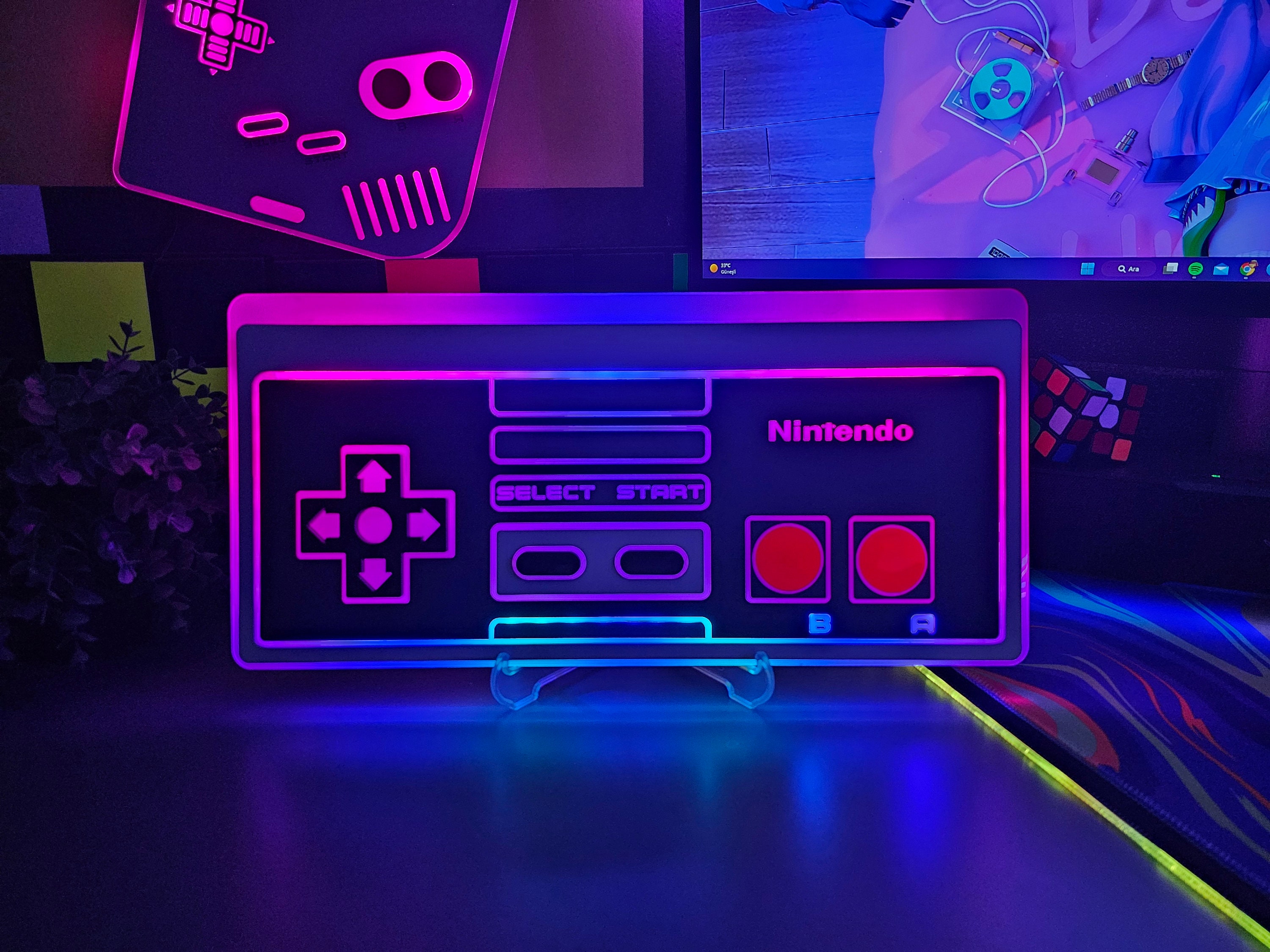 Contoler Neon Sign Retro Controller Color Changing LED Neon Sign: Gameroom Decor - Etsy Canada