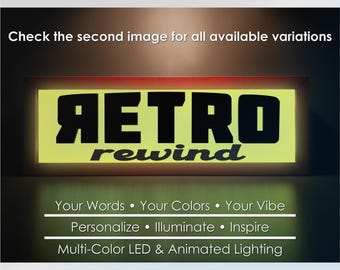Retro terugspoelen led-lichtbak: aanpasbaar muziek- en filmdecor