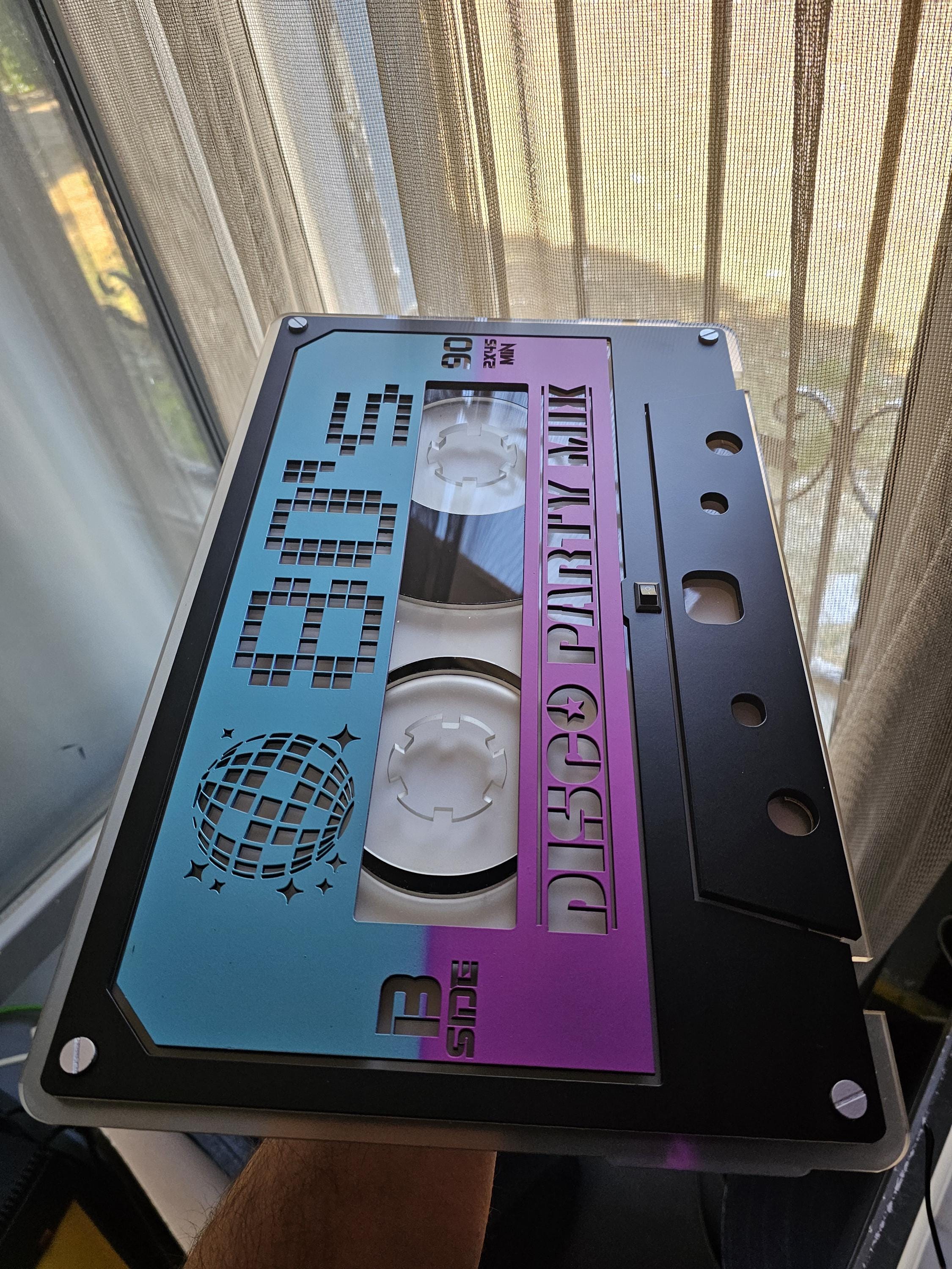 80s Disco Cassette Tape Neon Night Light: Custom Song Name - Etsy