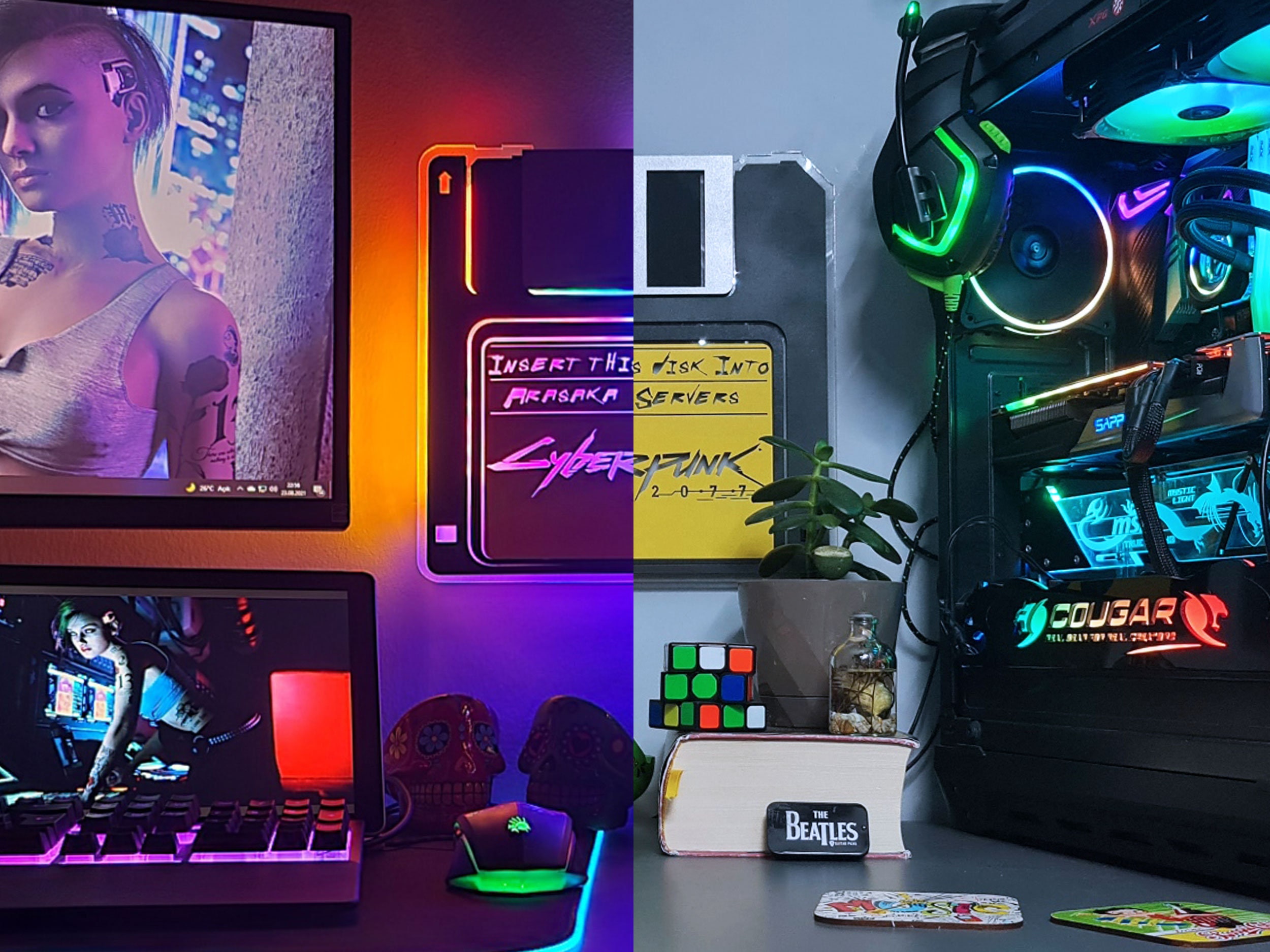 Floppy Disk Design for Diablo Fans Game Room Decorations Gift for Gamers  Neon Light Effect Edge Lit Led Lighted Gameroom Set Up 