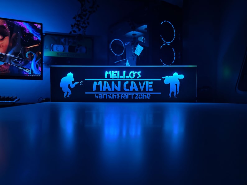 Custom MAN CAVE Led Sign With Color Changing Option Mancave - Etsy