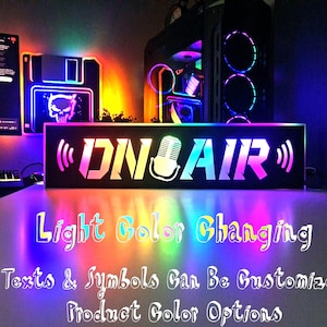On Air Sign: Dimmable Color-Changing Light for Streaming & Podcast