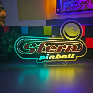 Pinball Logo LED Neon Sign: Animated Game Room Wall Art - Etsy