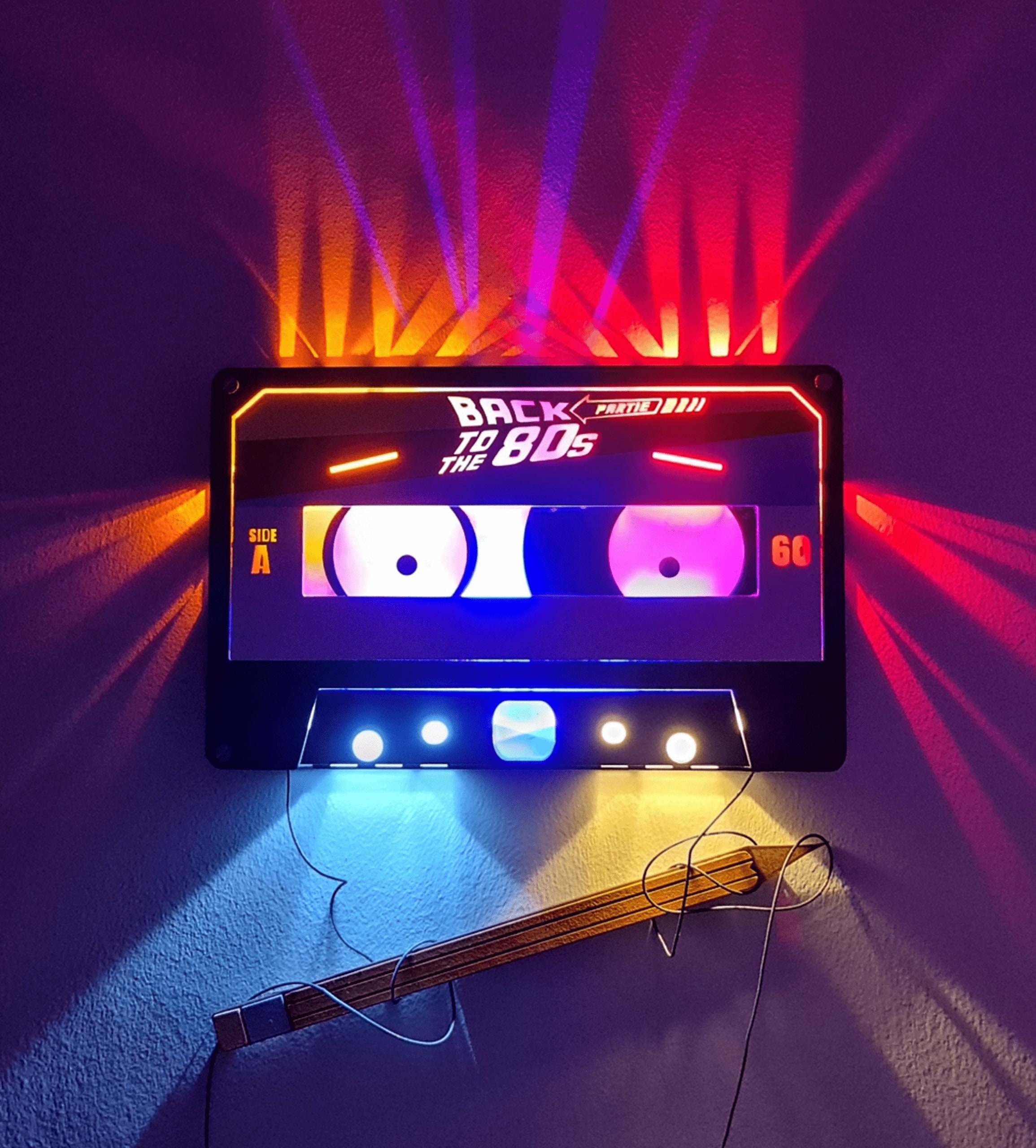 Personalized Cassette Tape Night Light for Retro Walls Neon Etsy UK