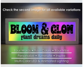 Aangepast led-bord veranda: gepersonaliseerd neondecor voor plantenliefhebbers