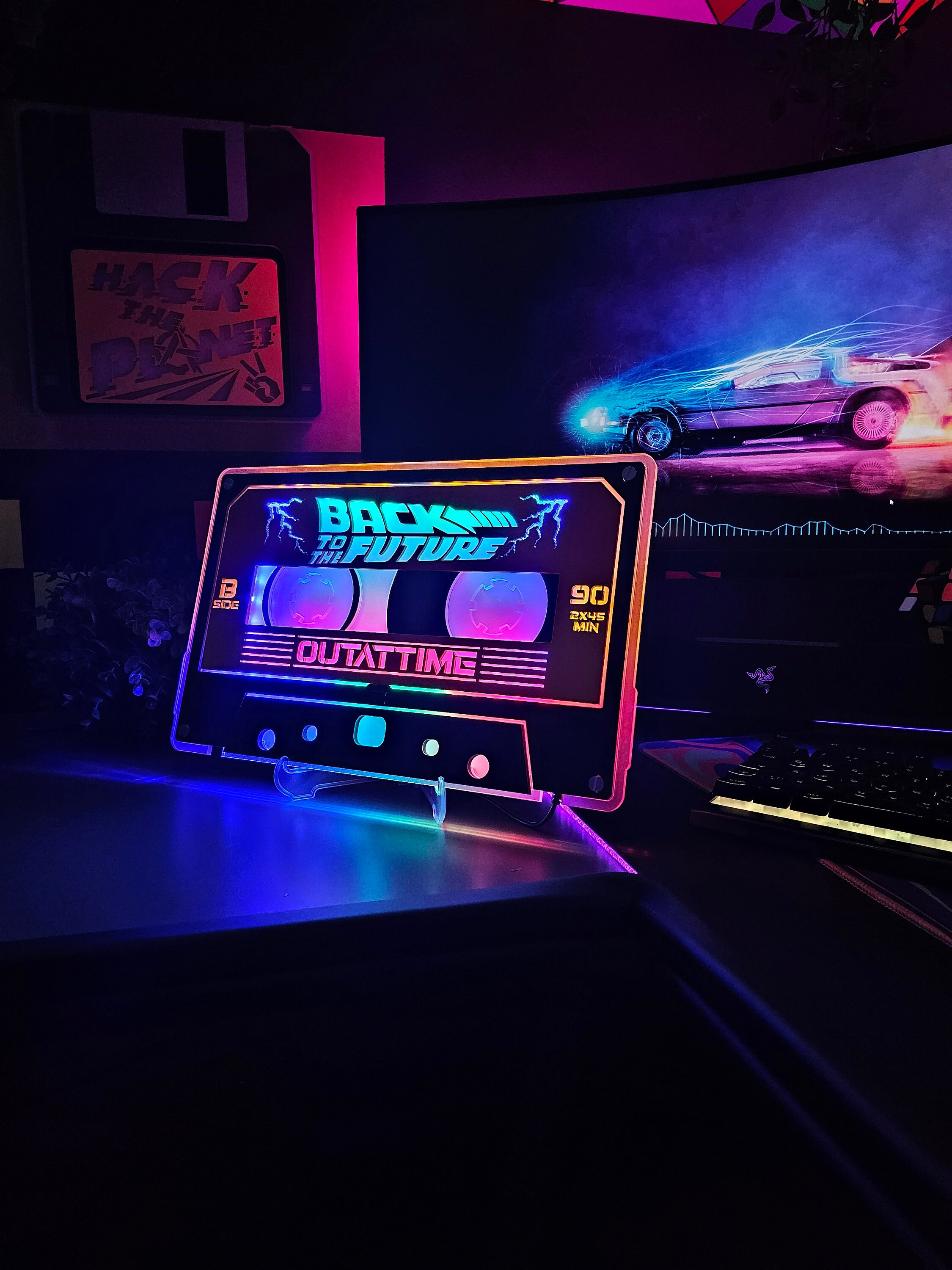 バックトゥザフューチャー ネオンサイン LEDライト 映画グッズ 新品 ランプ バックトゥザフューチャー ネオンサイン LEDライト 映画グッズ