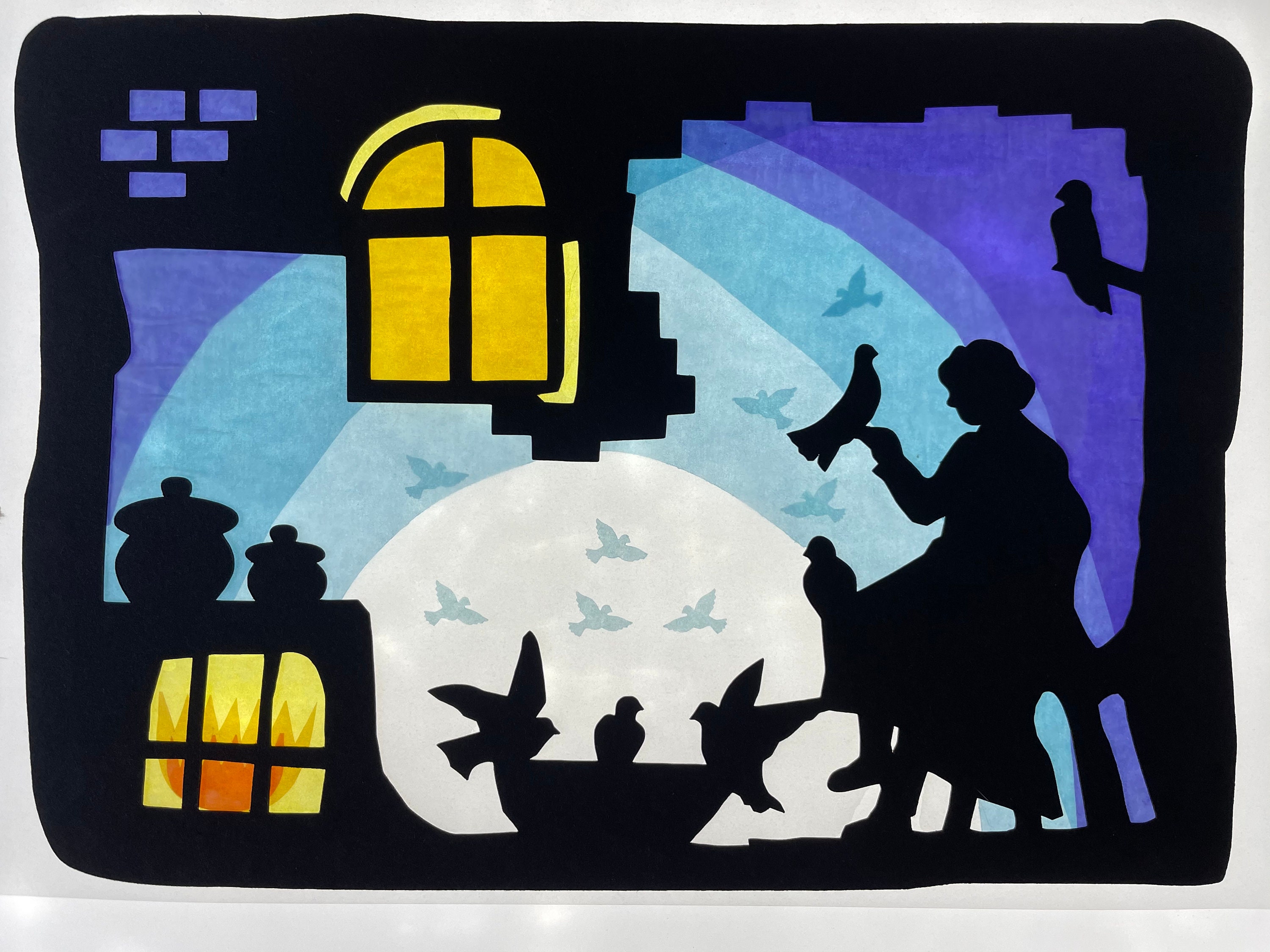 Aschenputtel / Märchen / Waldorf / transparent / Fensterbild / | Etsy