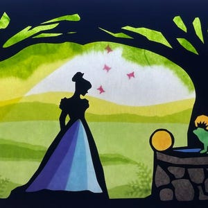 Frog prince / Frog king / Waldorf  / fairy tale / transparent / Window Picture / window Mural  / season table / nature Table
