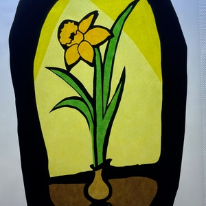 Spring bloomers Flowers Waldorf / transparent / window picture / season table / nature / forest