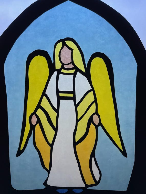 14-teilige Weihnachts-Fensterbilder – Mit Engel, Sternen & Personalisiertem Namen – Wiederverwendbar!