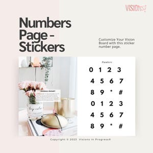 Vision Board Book & Kit "Visions In Progress": Magazine, Poster Board, Washi Tape | Goal Planner image 9