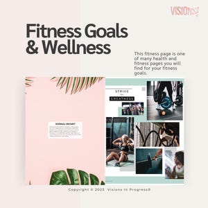 Vision Board Book & Kit "Visions In Progress": Magazine, Poster Board, Washi Tape | Goal Planner image 15