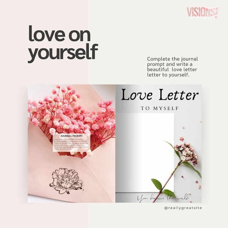 Vision Board Book & Kit "Visions In Progress": Magazine, Poster Board, Washi Tape | Goal Planner image 10