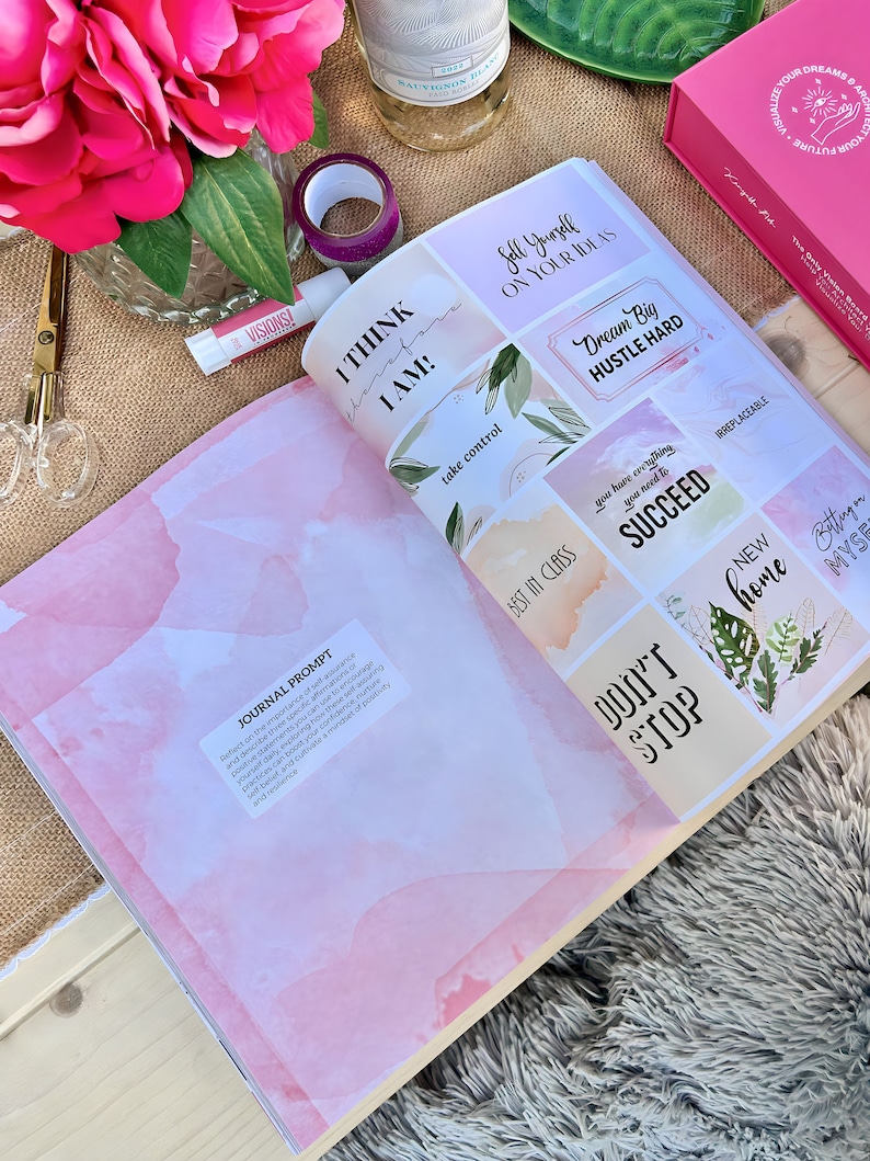 Vision Board Kit Goal Planning, Affirmations, Manifesting, Visions in