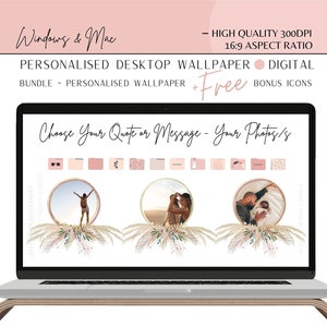 Personalisierte Digital Desktop Organizer - Wallpaper - mit 196 KOSTENLOSE Ordner Icons