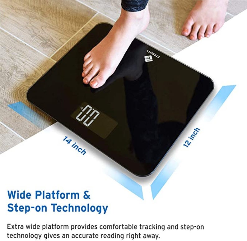 High Precision Digital Body Weight Bathroom Scale with Ultra Wide Platform