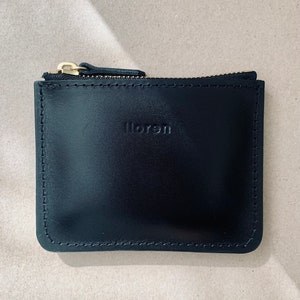 Cartera Pequeña - Piel lisa negra
