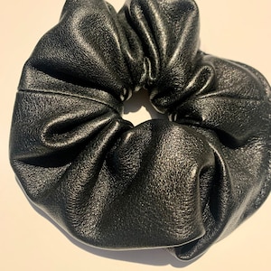 Real Leather Scrunchie