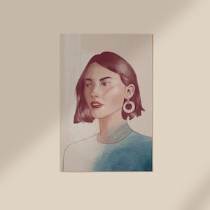 Poster Portrait of a woman A4