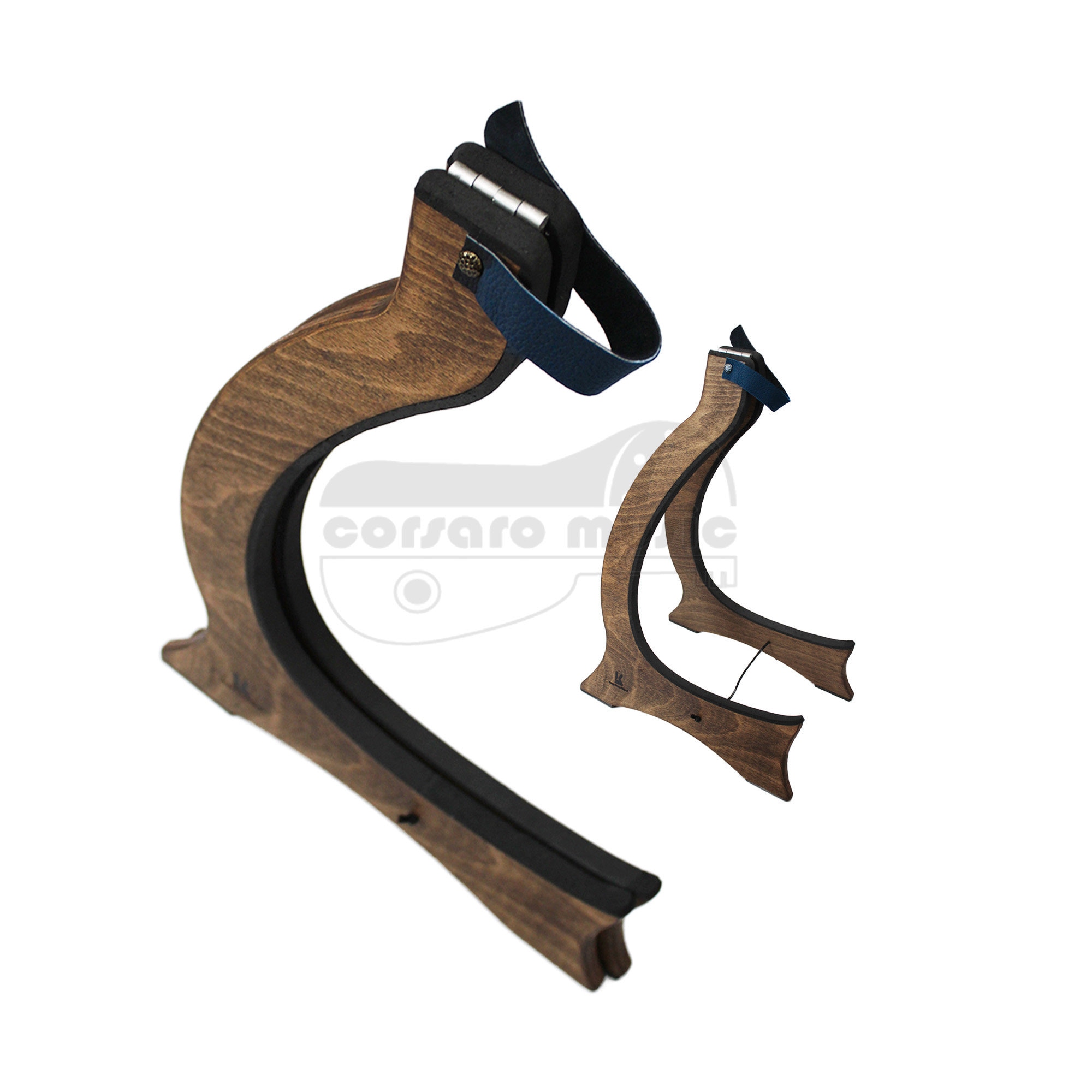 Folding Wooden Instrument Stand for Bouzoukis Mandolins Banjos Baglamas