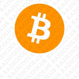 Puede incluir: Un símbolo de Bitcoin blanco sobre un círculo naranja brillante.